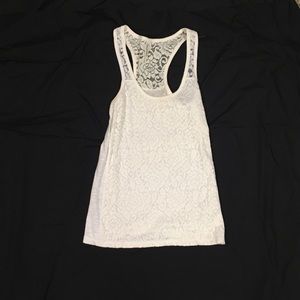 White Lace Tank Top